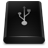 Black Drive USB Icon